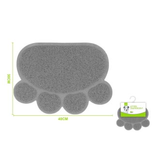 Podložka pod misky a toaletu Nunbell Tlapka šedá